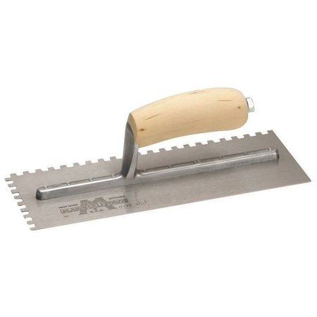 MARSHALLTOWN Trowel Sq Notch 1/4X1/4X1/4In 702S